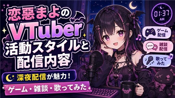 恋惡まよのVTuber活動スタイルと配信内容