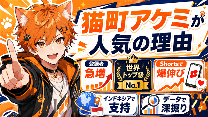 VTuberとしての猫町アケミが人気の理由