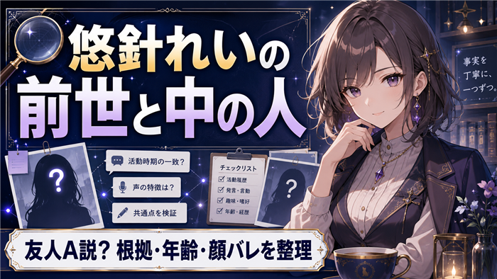 VTuber悠針れいの前世と中の人