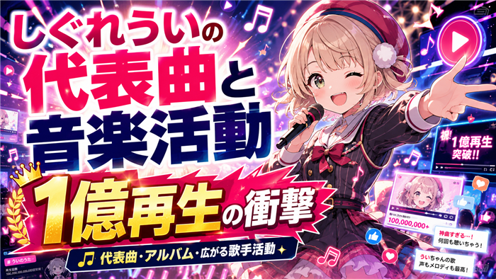 しぐれういのVTuberとしての代表曲と音楽活動