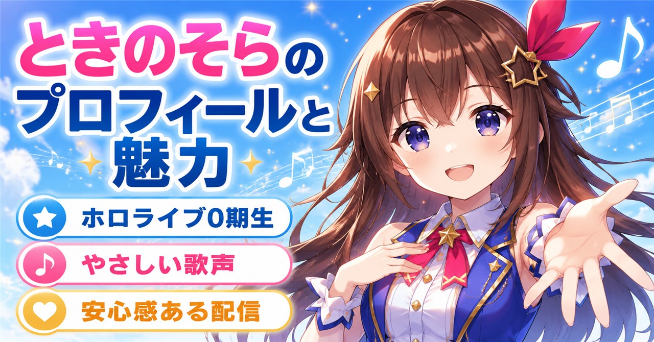 ときのそらのプロフィールと魅力｜ホロライブ0期生としての歩みや活動実績を紹介