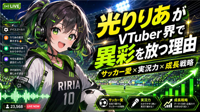 光りりあがVTuber界で異彩を放つ理由