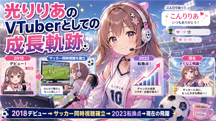 光りりあのVTuberとしての成長軌跡