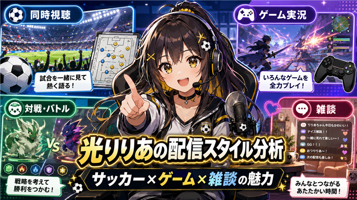 光りりあのVTuberとしての配信スタイル分析