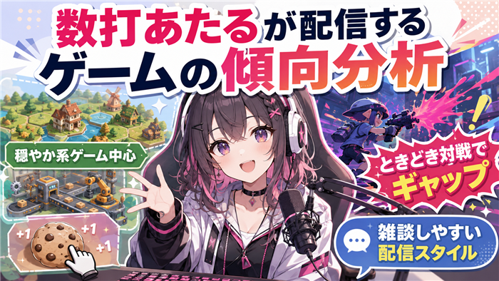 数打あたるが配信するゲームの傾向分析