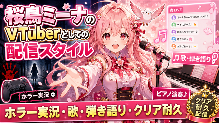 桜鳥ミーナのVTuberとしての配信スタイル