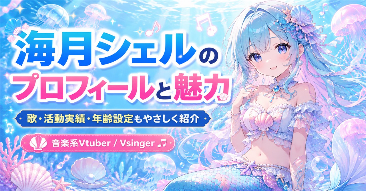 海月シェルのプロフィールと魅力！歌や活動実績・年齢設定もやさしく紹介