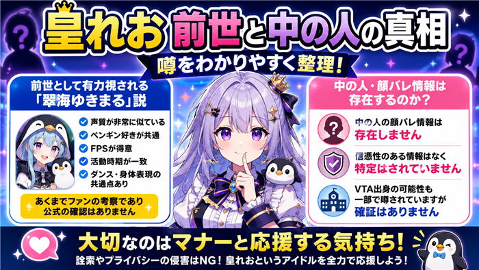 VTuber皇れおの前世と中の人の真相